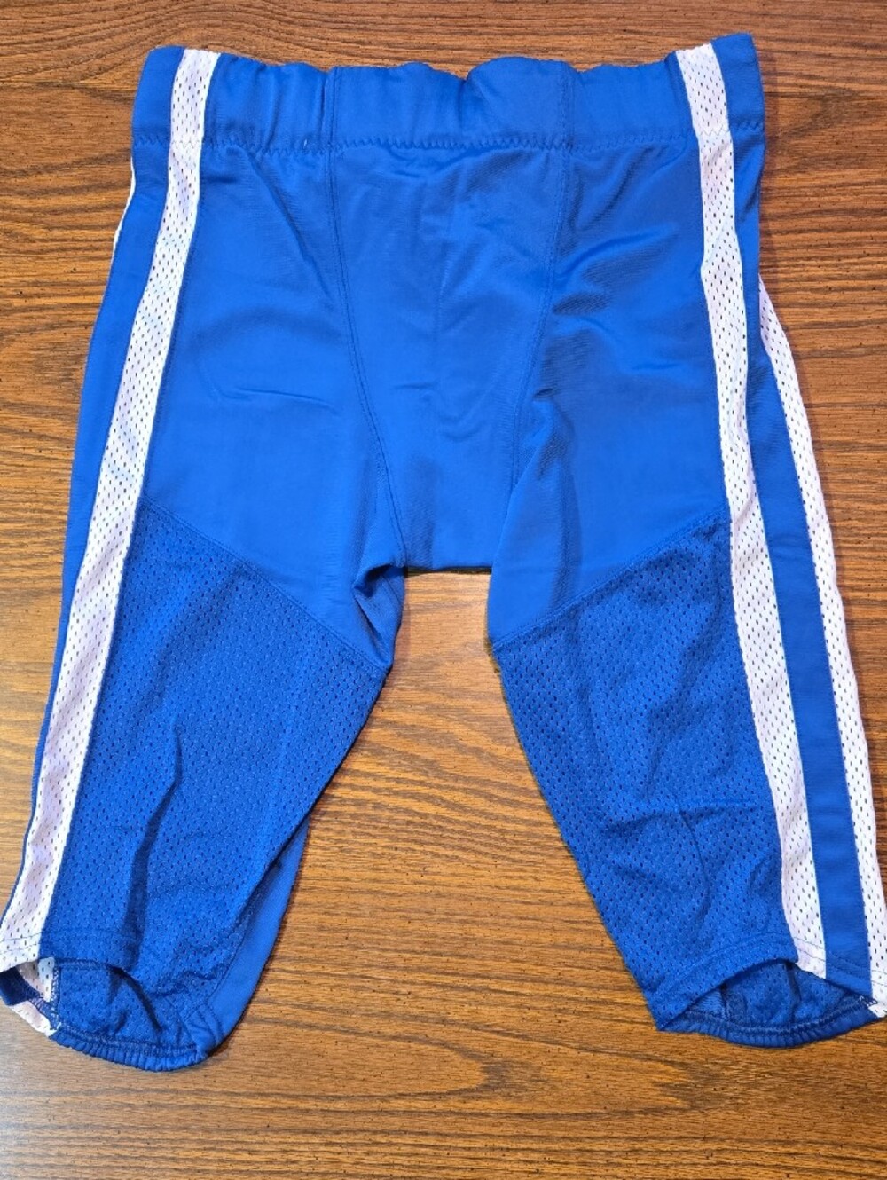 Nike Mens Royal Blue Athletic Football Pants with White Stripe - Picture 2 of 3
